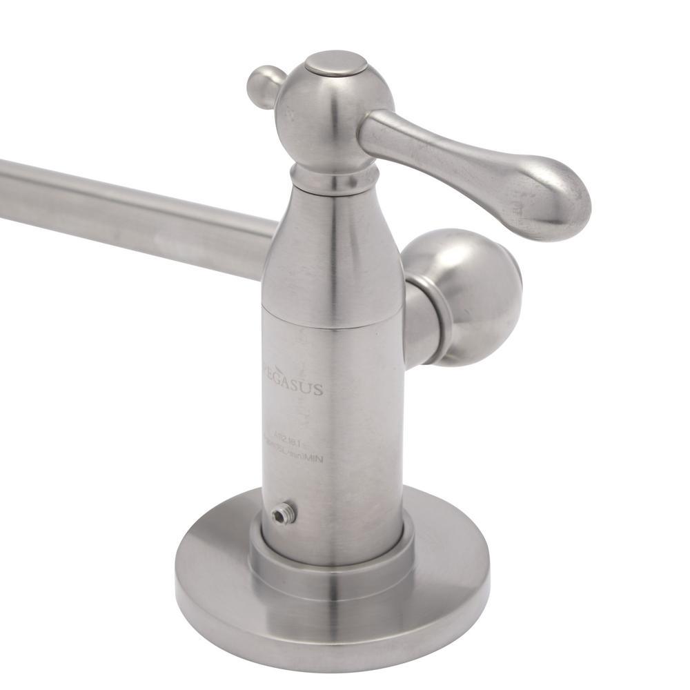 Lyndhurst Wall Mounted Pot Filler in Brushed Nickel - Super Arbor