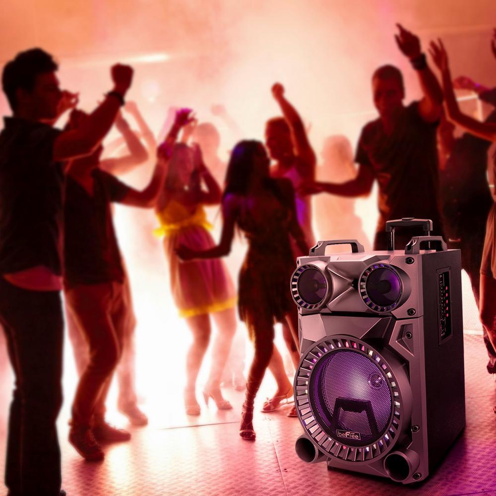 12 in. Portable Rechargeable Bluetooth Party Speaker - Super Arbor