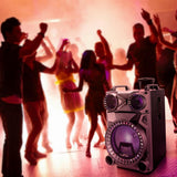 12 in. Portable Rechargeable Bluetooth Party Speaker - Super Arbor