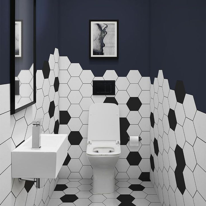 Swiss Madison Voltaire 19.5 in. x 10 in. Rectangular Ceramic Wall Hung Vessel Sink with Left Side Faucet Mount in White