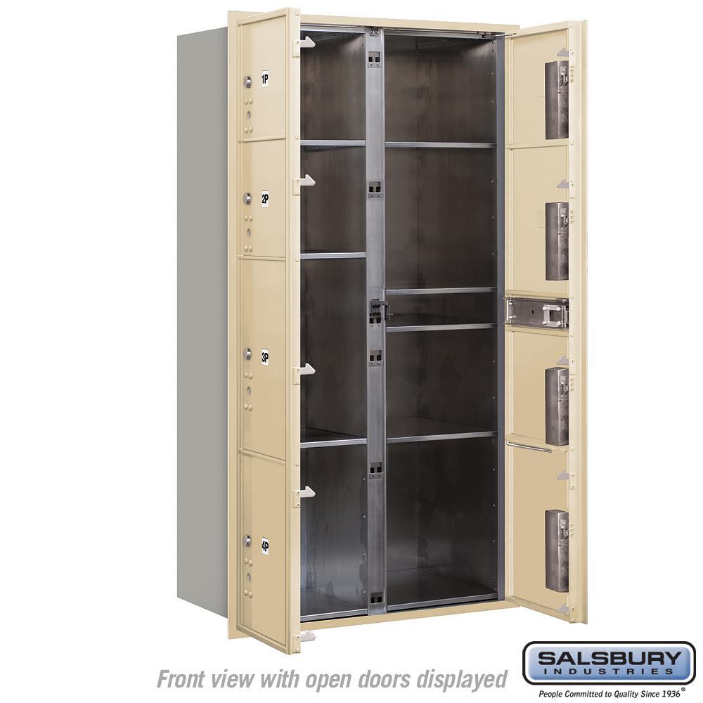 3700 Horizontal Series 8-Parcel Locker Recessed Mount Mailbox - Super Arbor