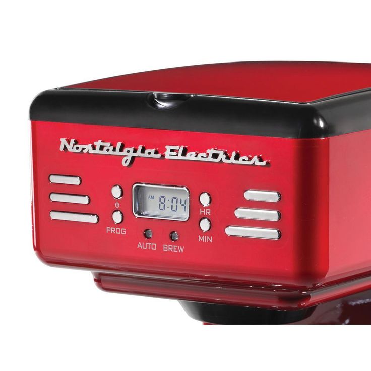 12-Cup Red Coffee Maker with Keep Warm Function