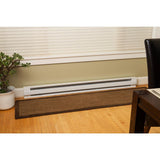 72 in. 1,500-Watt 240-Volt Electric Baseboard Heater in White - Super Arbor