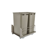 Rev-A-Shelf 50-Quart Plastic Soft Close Pull Out Trash Can