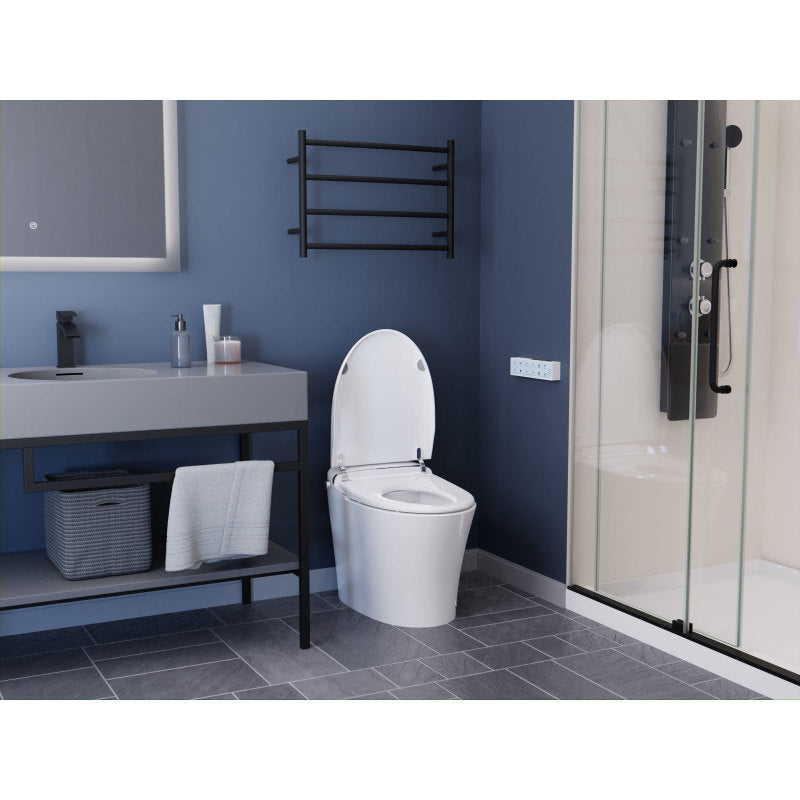 ENVO Aura Smart Toilet Bidet with Remote & Auto Flush in White