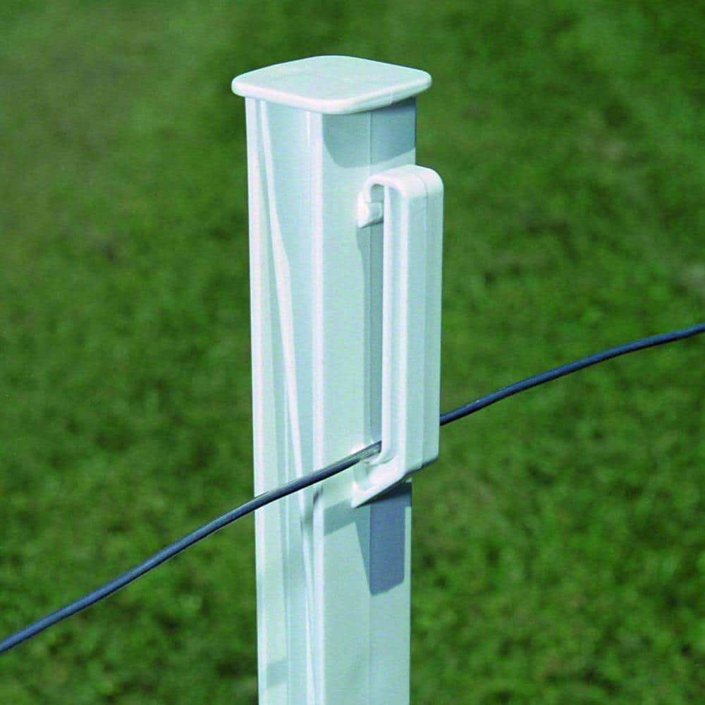 Fi-Shock 48 in. Plastic White Step-in Fence Post