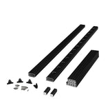Fiberon BRIO 42 in. x 72 in. (Actual: 42 in. x 70 in.) Black PVC Composite Line Railing Kit w/Square Composite Balusters
