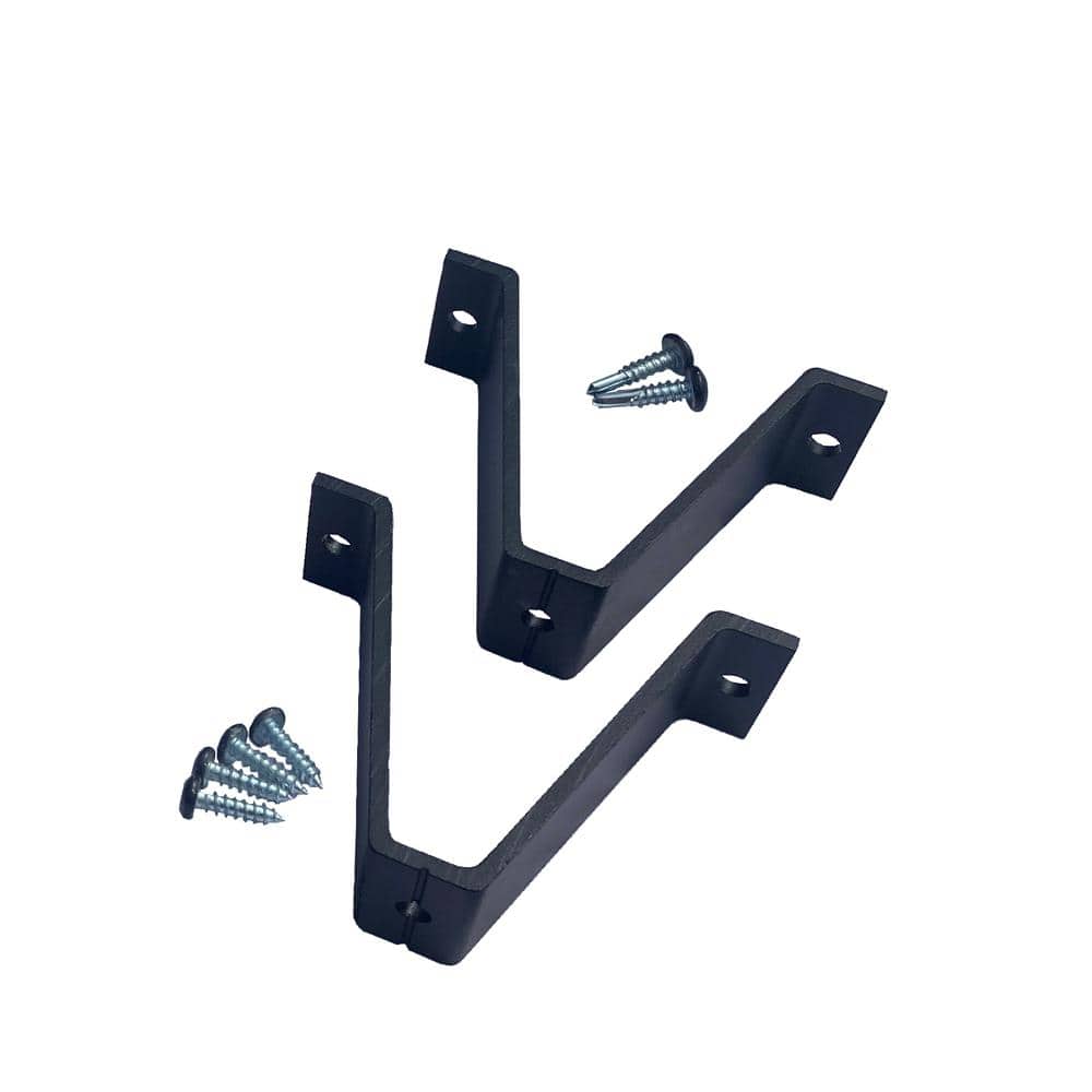 Fiberon Cityside Black Over The Post Drink Rail Adapter Kit Extension for 8 ft. Line Section