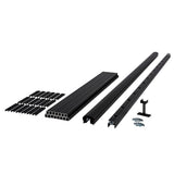 Fiberon CitySide 72 in. x 36 in. Matte Aluminum Railing Kit Line - Black (Includes 1 Crush Block, 15 Balusters