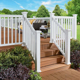 Fiberon 36 in. x 3 in. ArmorGuard Classic White Composite Stair Railing Kit