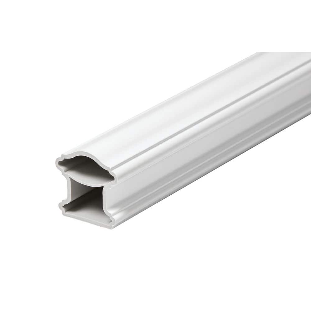 Fiberon 36 in. x 3 in. ArmorGuard Classic White Composite Stair Railing Kit