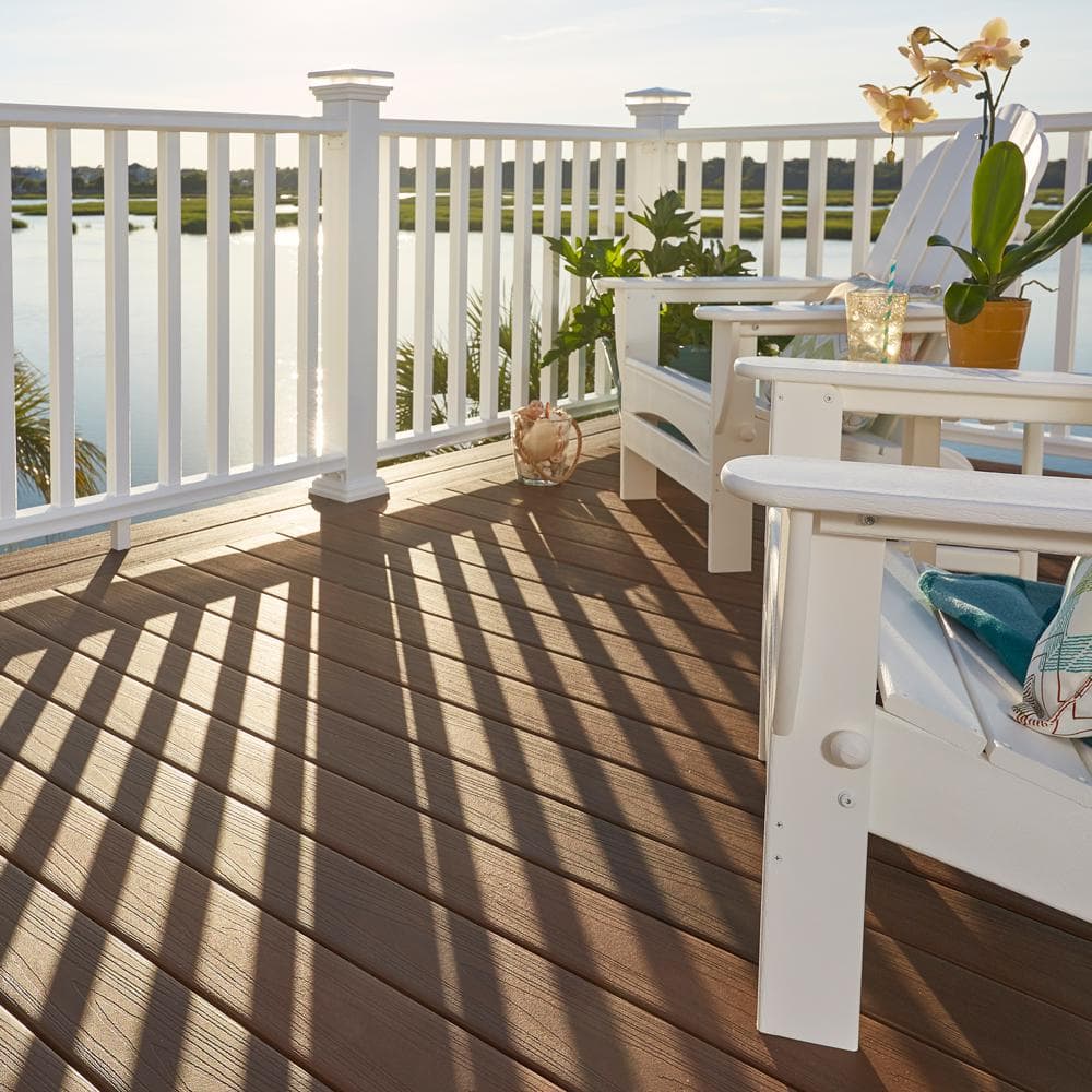 Fiberon ArmorGuard Regency 70 in. White Composite Rail Kit
