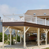 Fiberon ArmorGuard Regency 70 in. White Composite Rail Kit