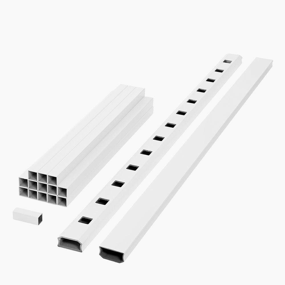 Fiberon ArmorGuard Regency 70 in. White Composite Rail Kit