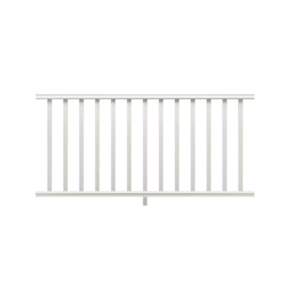 Fiberon ArmorGuard Regency 70 in. White Composite Rail Kit