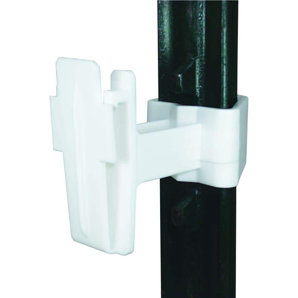 Field Guardian T-Post - 2 in. Polytape Insulator - White