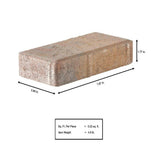 Pavestone Paper Sample Only of Holland 7.87 in. L x 3.94 in. W x 1.77 in. H 45 mm Fieldstone Blend Concrete Paver (1-Piece)