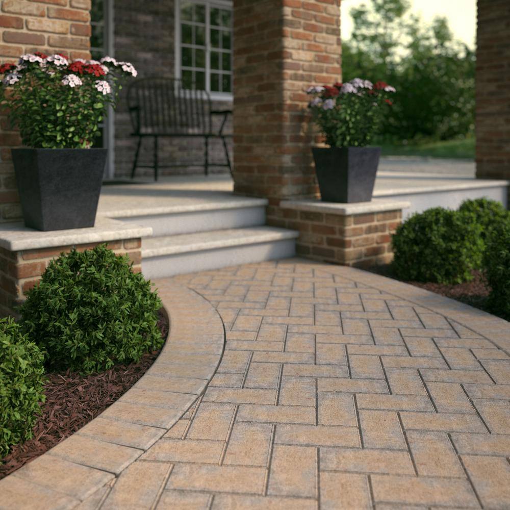 Pavestone Paper Sample Only of Holland 7.87 in. L x 3.94 in. W x 1.77 in. H 45 mm Fieldstone Blend Concrete Paver (1-Piece)