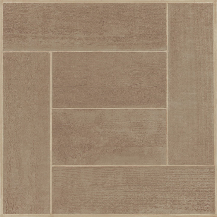 Achim Tivoli Self Adhesive Vinyl Floor Tile – 45 Tiles/45 Sq Ft, 12 x 12, Medium Oak Plank Look