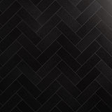 Tessuto Carbone Matte Black 4x12 Porcelain Subway Tile
