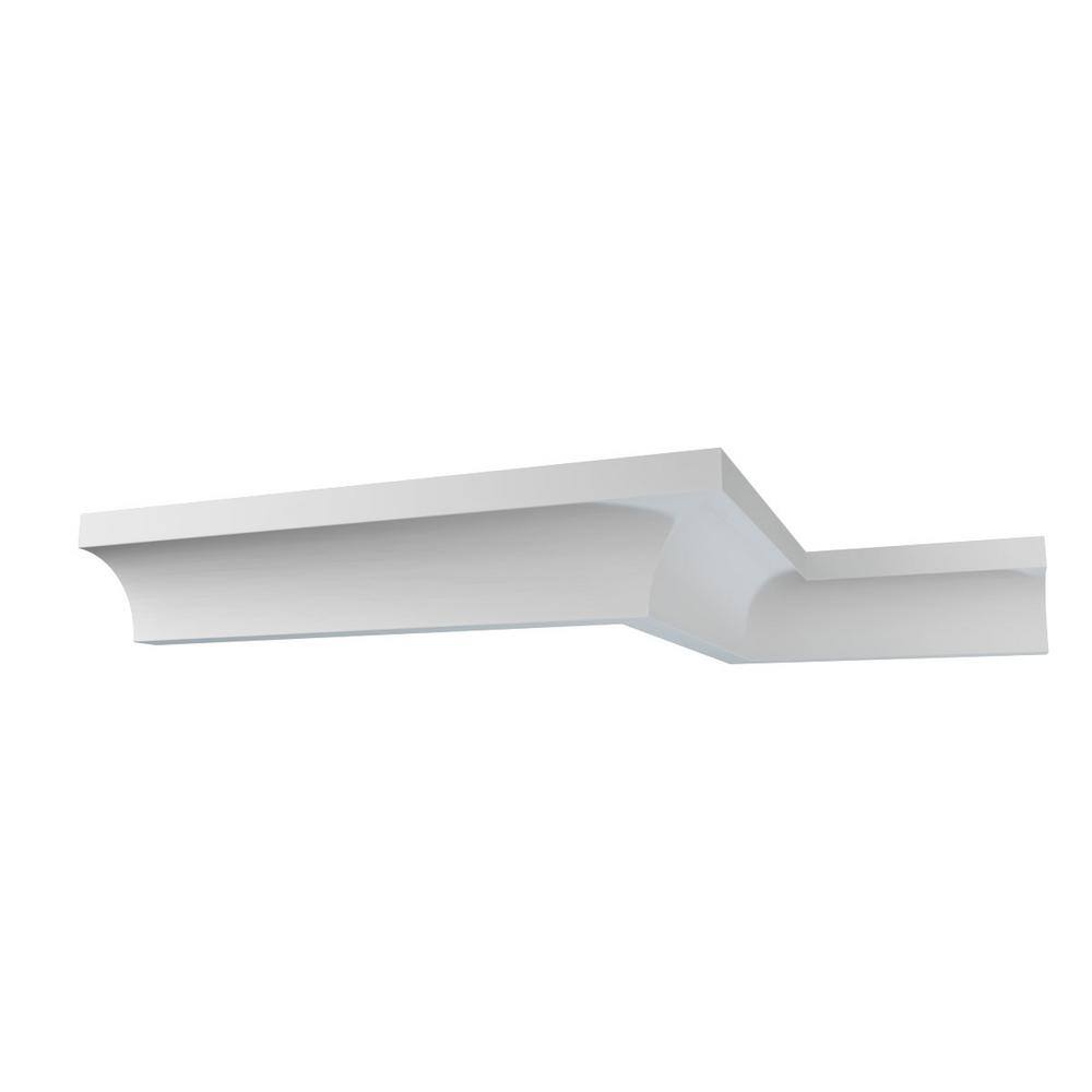 Ekena Millwork WM100 0.69 in. D x 0.69 in. W x 96 in. L Wood (Finger Joint Pine) Crown Molding