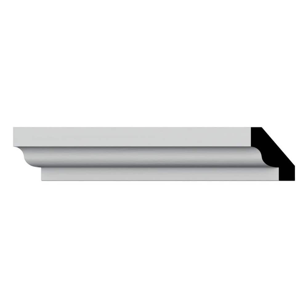 Ekena Millwork WM60 0.56 in. D x 1.75 in. W x 96 in. L Wood (Fingerjoint Pine) Crown Moulding