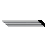 Ekena Millwork WM75 0.56 in. D x 1.63 in. W x 96 in. L Wood (Fingerjoint Pine) Crown Moulding