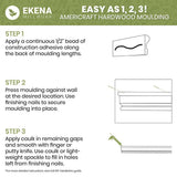 Ekena Millwork WM86 0.56 in. D x 1.63 in. W x 96 in. L Wood (Finger Joint Pine) Crown Molding