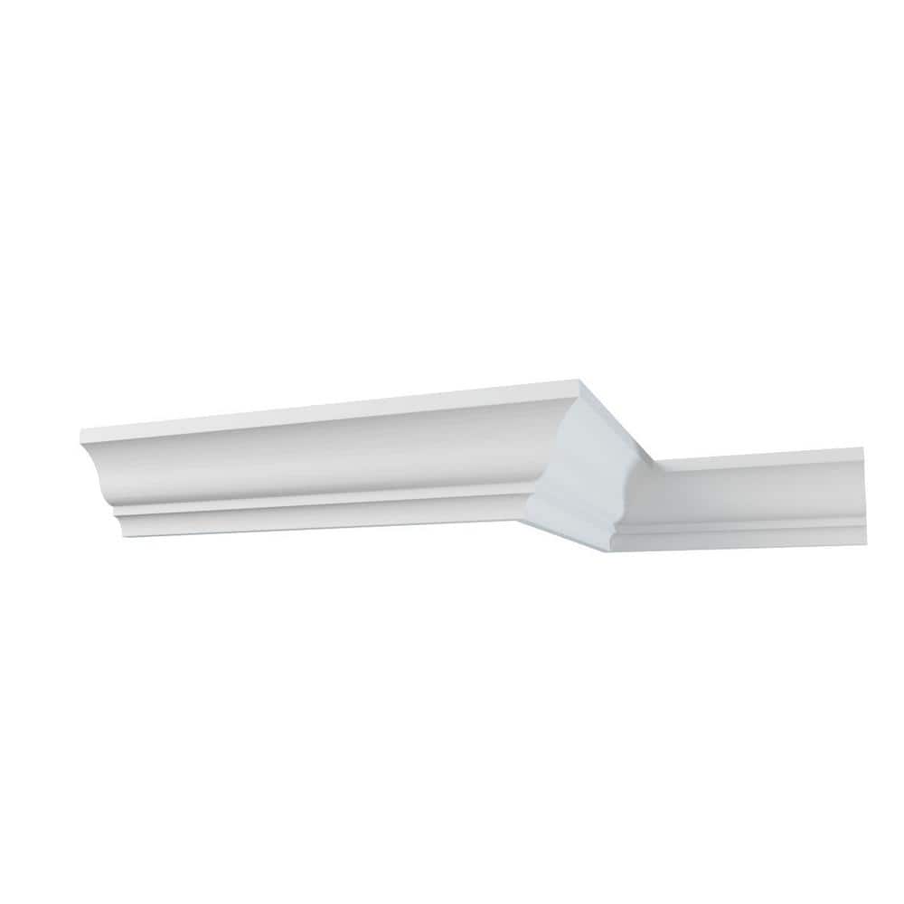 Ekena Millwork WM48 0.56 in. D x 4.25 in. W x 96 in. L Wood (Fingerjoint Pine) Crown Moulding