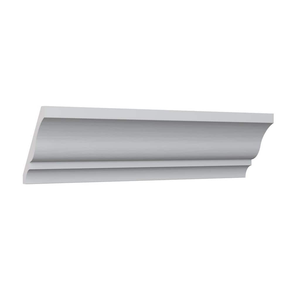 Ekena Millwork WM48 0.56 in. D x 4.25 in. W x 96 in. L Wood (Fingerjoint Pine) Crown Moulding