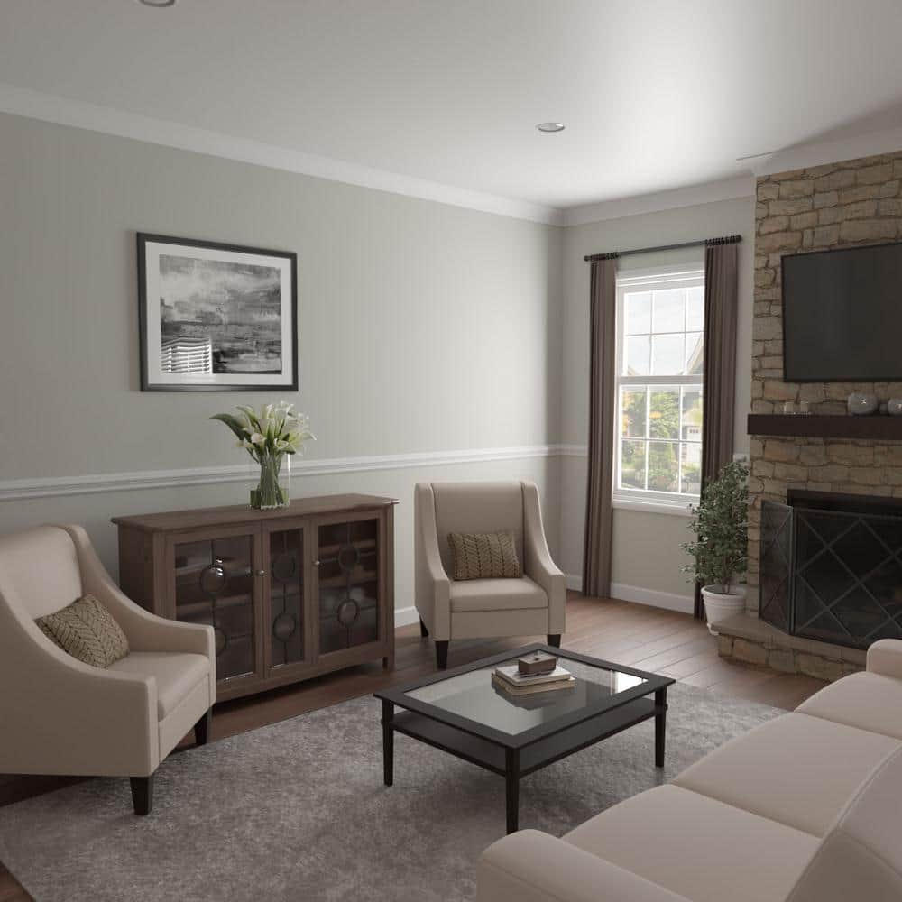 Ekena Millwork WM291 0.75 in. D x 5.25 in. W x 96 in. L Wood (Fingerjoint Pine) Crown Moulding