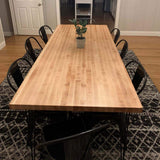 Swaner Hardwood 10 ft. L x 30 in. D x 1.5 in. T Finished Maple Solid Wood Butcher Block Countertop With Square Edge