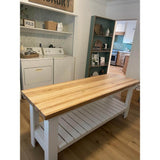 Swaner Hardwood 10 ft. L x 30 in. D x 1.5 in. T Finished Maple Solid Wood Butcher Block Countertop With Square Edge