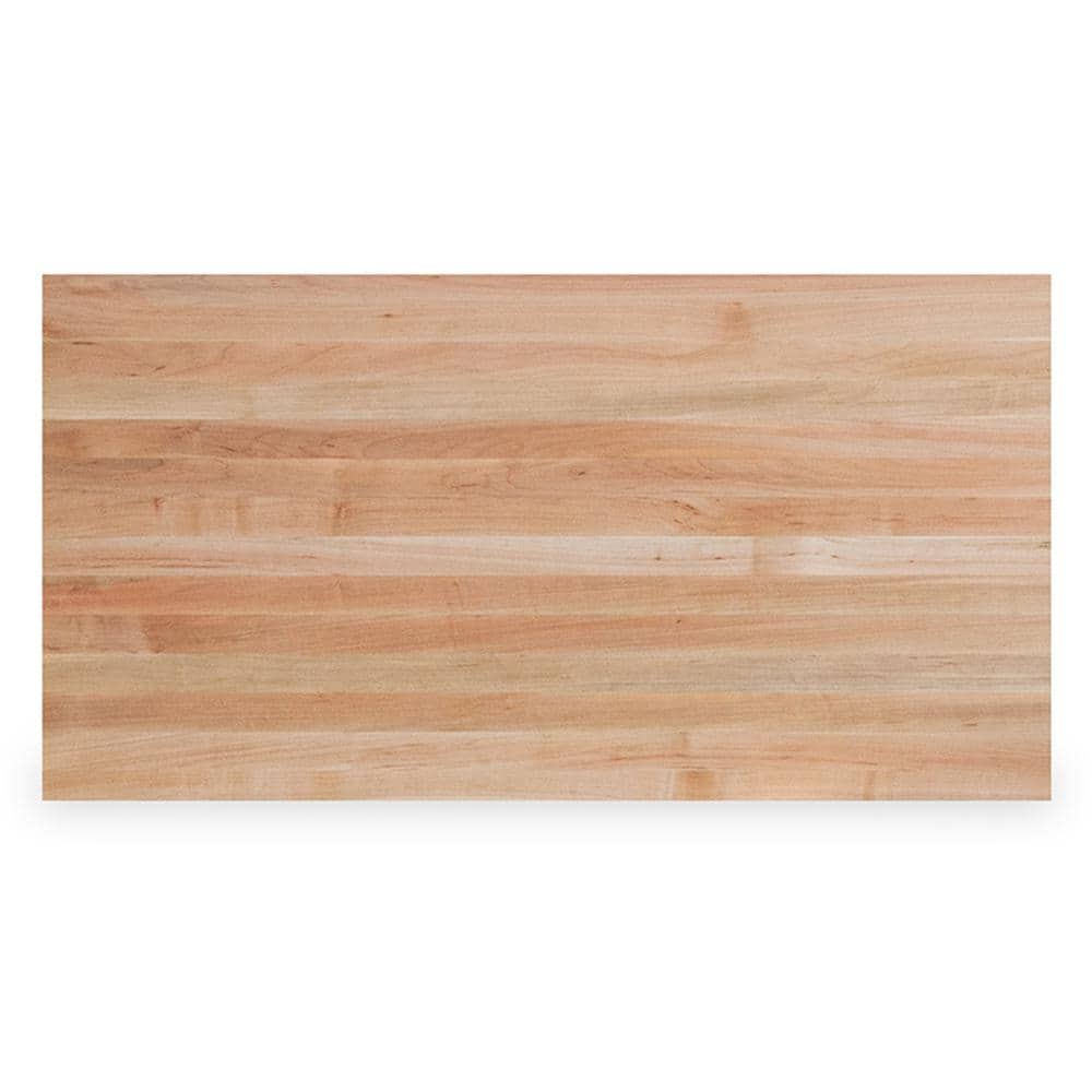 Swaner Hardwood 4 ft. L x 25 in. D x 1.75 in. T Finished Maple Solid Wood Butcher Block Countertop With Eased Edge