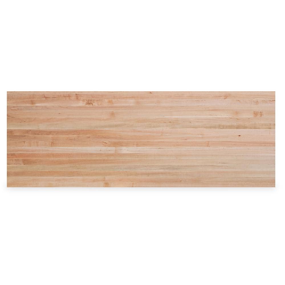 Swaner Hardwood 7 ft. L x 30 in. D x 1.75 in. T Finished Maple Solid Wood Butcher Block Countertop With Eased Edge