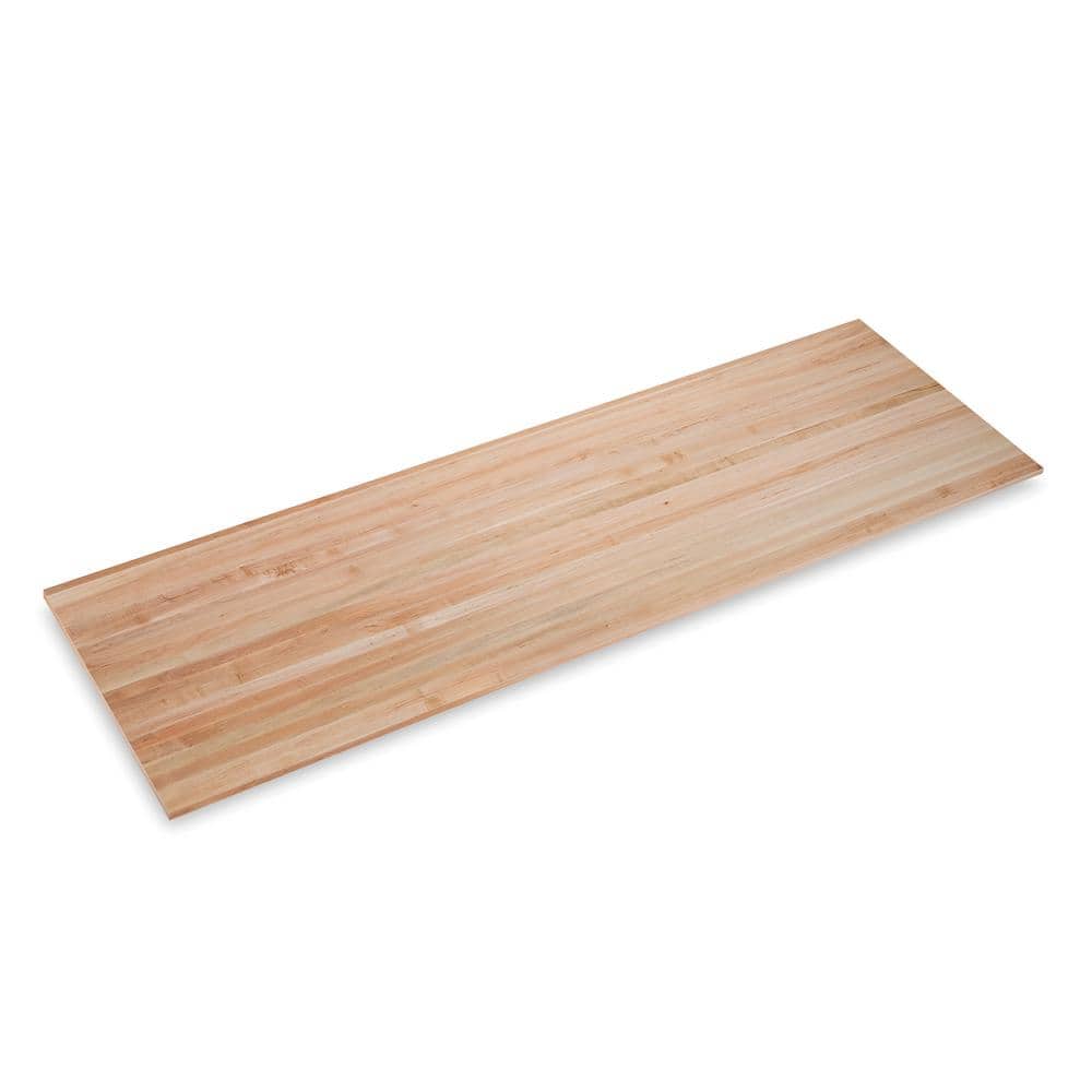 Swaner Hardwood 10 ft. L x 36 in. D x 1.75 in. T Finished Maple Solid Wood Butcher Block Island Countertop With Eased Edge