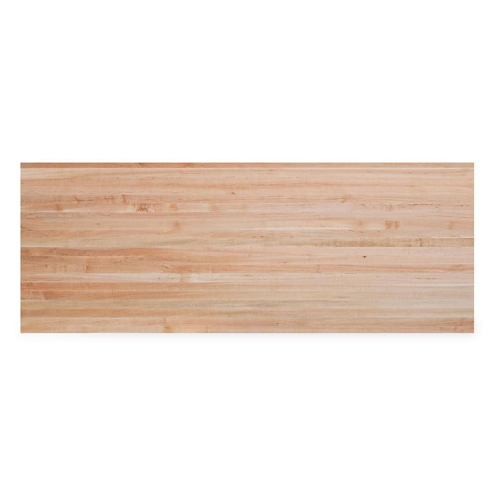 Swaner Hardwood 6 ft. L x 36 in. D x 1.75 in. T Finished Maple Solid Wood Butcher Block Island Countertop With Eased Edge