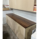 Swaner Hardwood 4 ft. L x 25 in. D x 1.5 in. T Finished Walnut Solid Wood Butcher Block Countertop With Square Edge