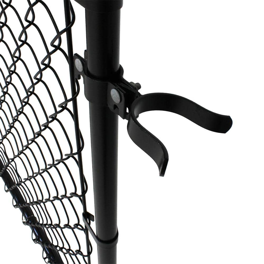 Fit-Right 4 ft. H Adjustable Walk Gate Kit, Square Corner Frame - Black