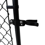 Fit-Right 4 ft. H Adjustable Walk Gate Kit, Square Corner Frame - Black