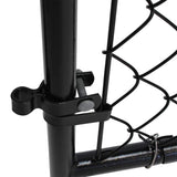 Fit-Right 4 ft. H Adjustable Walk Gate Kit, Square Corner Frame - Black