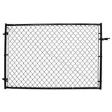 Fit-Right 4 ft. H Adjustable Walk Gate Kit, Square Corner Frame - Black
