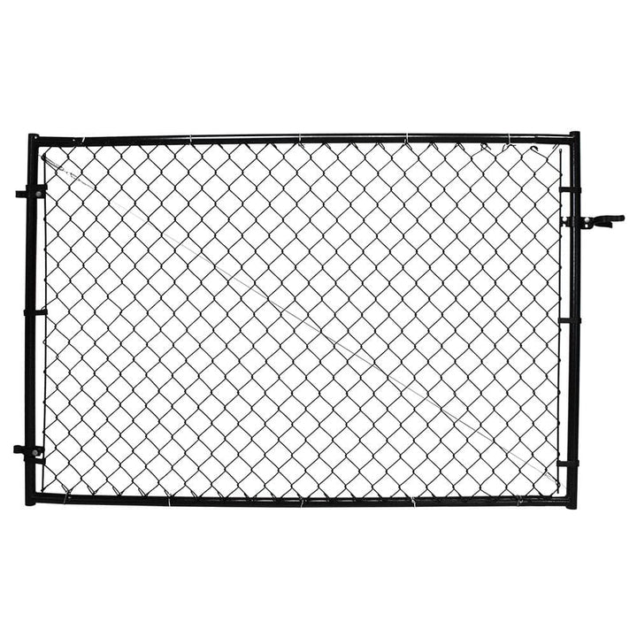 Fit-Right 4 ft. H Adjustable Walk Gate Kit, Square Corner Frame - Black