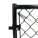 Fit-Right 4 ft. H Adjustable Walk Gate Kit, Square Corner Frame - Black