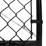 Fit-Right 4 ft. H Adjustable Walk Gate Kit, Square Corner Frame - Black