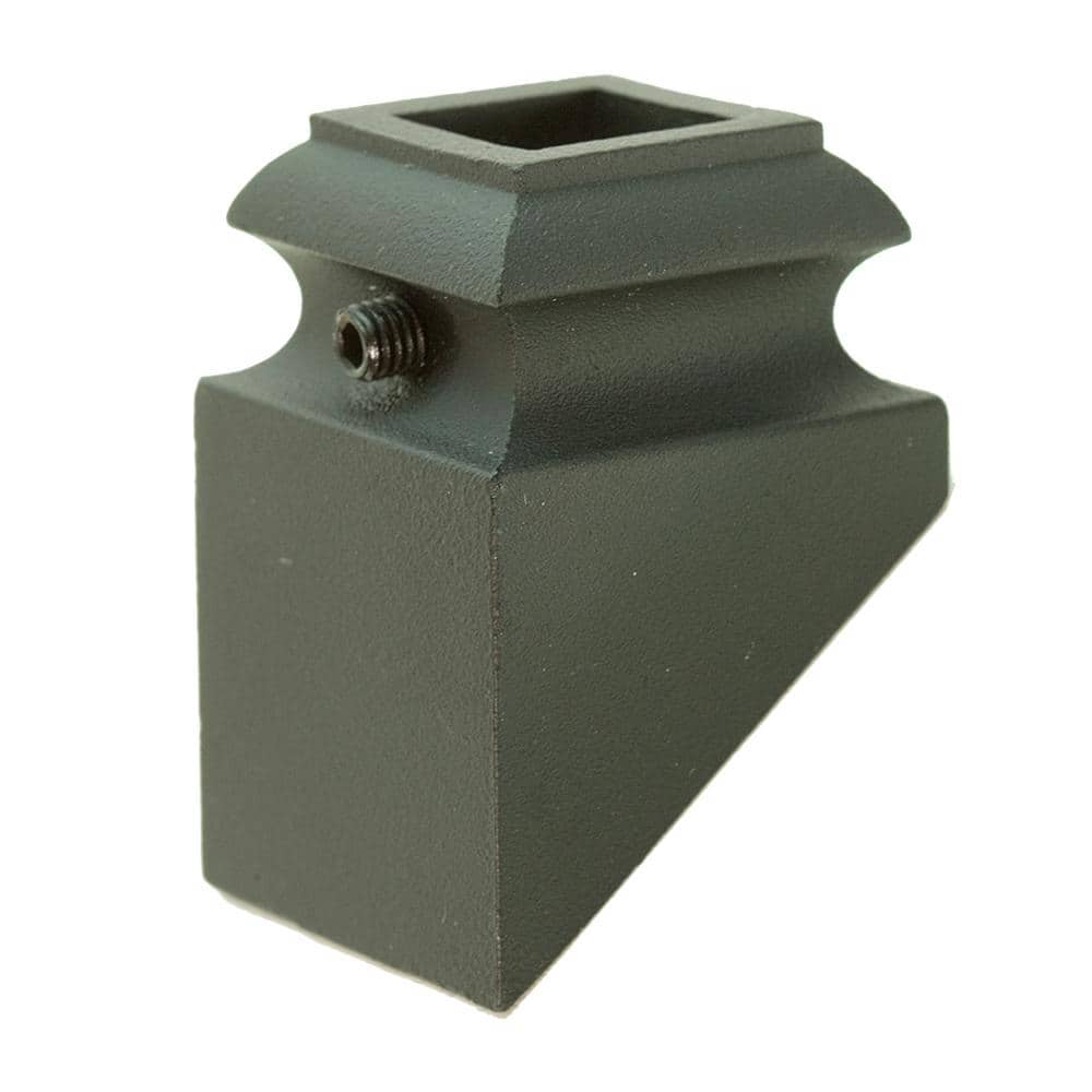 WM Coffman 1/2 in. Flat Black Pitched Iron Shoe