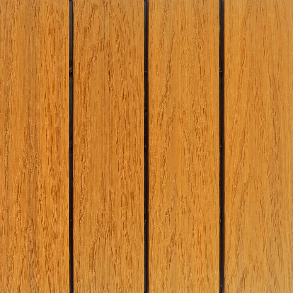 NewTechWood UltraShield Naturale 1 ft. x 1 ft. Quick Deck Outdoor Composite Deck Tile Sample in Floridian Orange