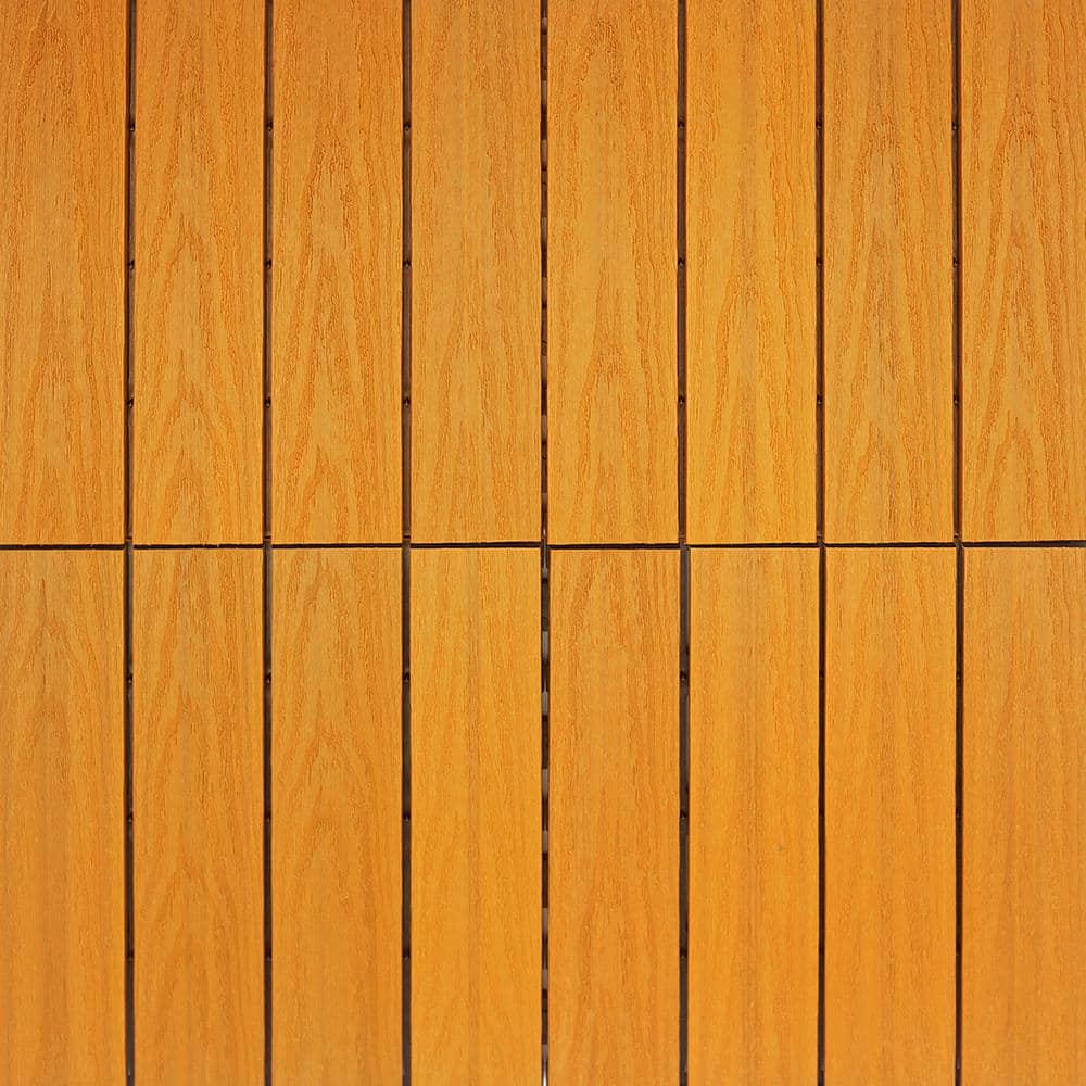 NewTechWood UltraShield Naturale 1 ft. x 1 ft. Quick Deck Outdoor Composite Deck Tile in Floridian Orange (10 sq. ft. Per Box)