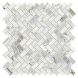 Daltile Stone Decor Fog 11 in. x 12 in. x 10 mm Marble Mosaic Floor and Wall Tile (0.83 sq. ft. per piece)