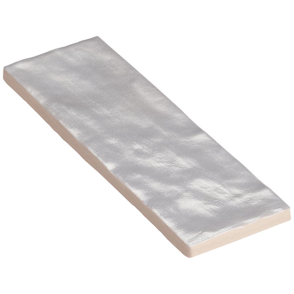 Amagansett Fog 2 in. x 8 in. 9 mm Satin Ceramic Wall Tile (5.38 sq. ft. / box)